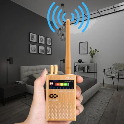 Spy Detector Device | RF Bug Detector, Hidden Camera & GPS Tracker Finder with Laser Lens - Anti-Spy Signal Protection
