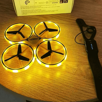 Hand Controlled Drone with LED Lights & Gesture Control