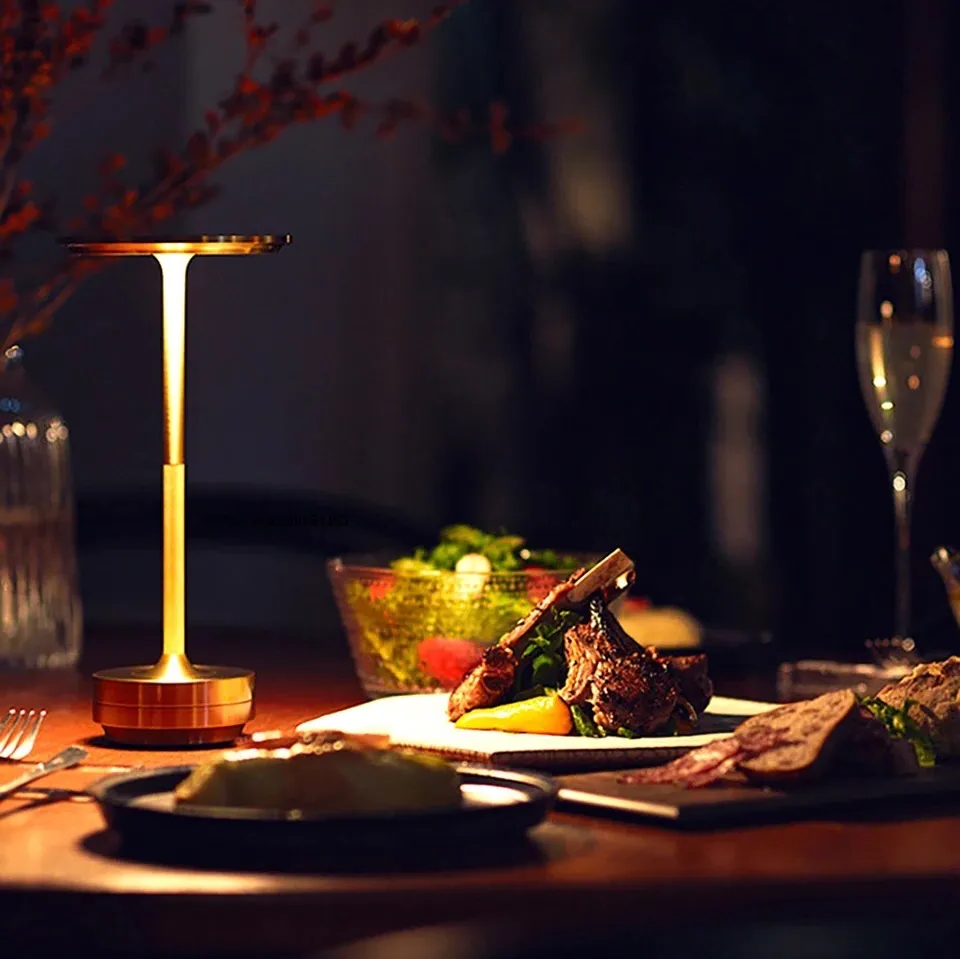 Wireless Table Lamp - Dimmable & Rechargeable Waterproof Desk Light