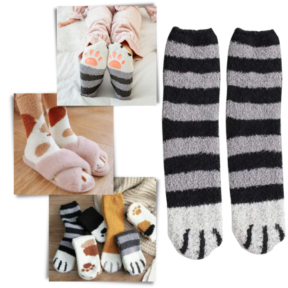 Cat's Paw Winter Socks