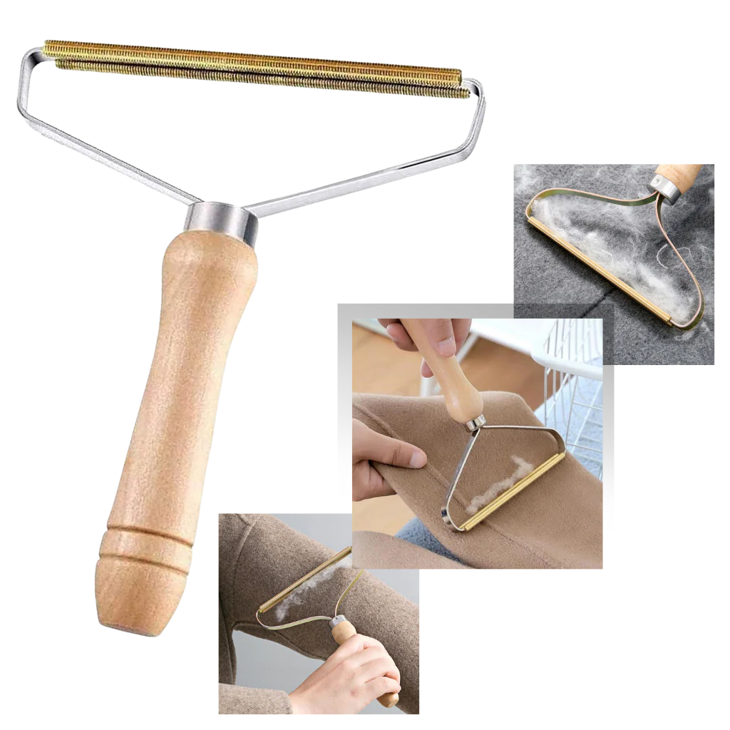 Wooden pet hair Remover