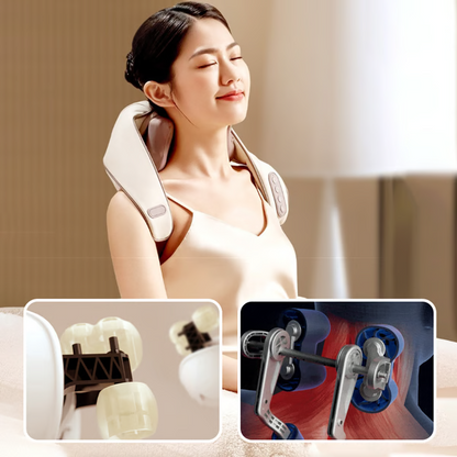 Neck and Shoulder Heat Massager – Therapeutic Relaxation Tool - Perfect Wellness Gift