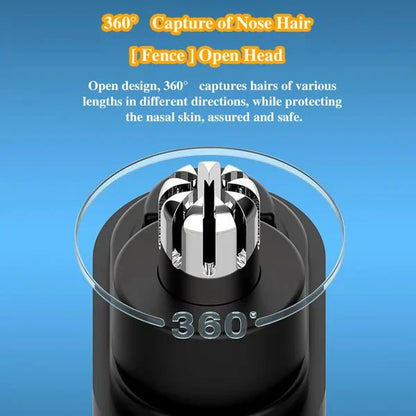Portable & Rechargeable Nose Hair Trimmer - Precision Grooming On-the-Go
