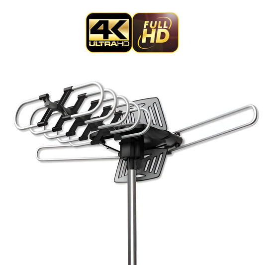 2025 Long Distance Digital Outdoor HD TV Antenna with Full 360 Directional Motor Free HD Channels
