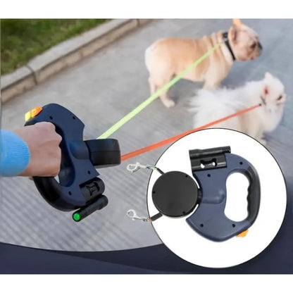 Practical Anti-Tangle Double Dog Leash