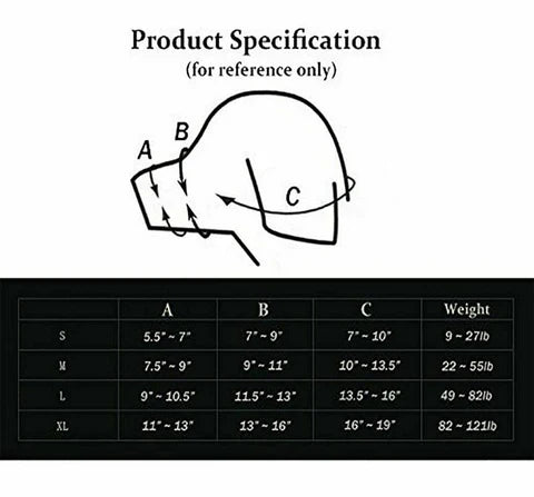 Breathable Dog Biting Muzzle Mouth Guard