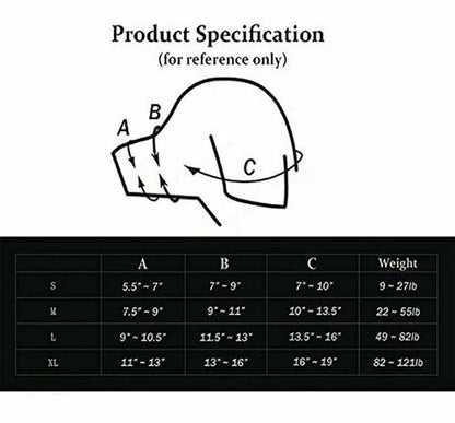 Breathable Dog Biting Muzzle Mouth Guard