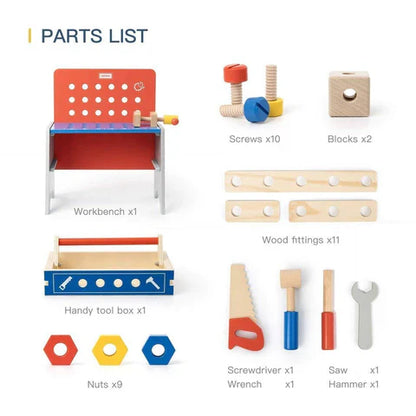 Exclusive Kids Pretend Play Realistic Work Tool Bench Toy
