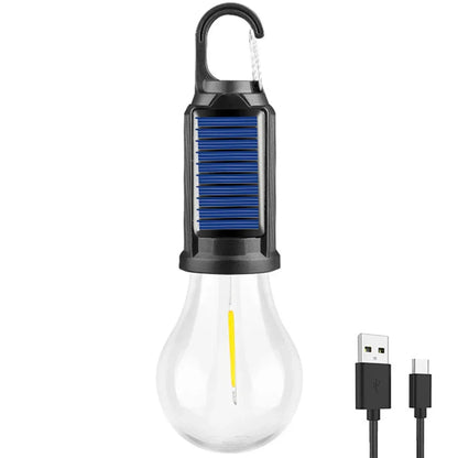 Solar Rechargeable Hooked Camping Light